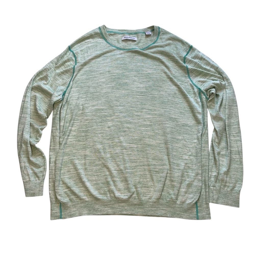 Tommy Bahama Men’s Marble Beach‎ Crew Neck Sweater Greengage Sz XXL